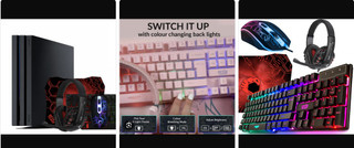 ست گیمینگ اورزلی مدل HORNET_RX_250_NEON BACKLIGHT، سوییچ ممبران، Full-Size، نورپردازی LED RGB
